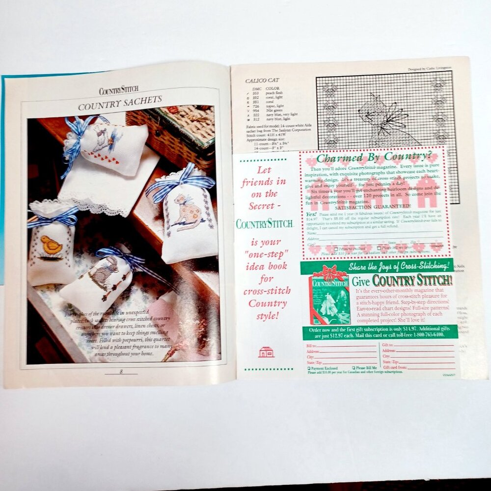 Christmas Counted Cross Stitch CountryStitch Magazine 13 Projects 36 Pages 1990 - Picture 6 of 9